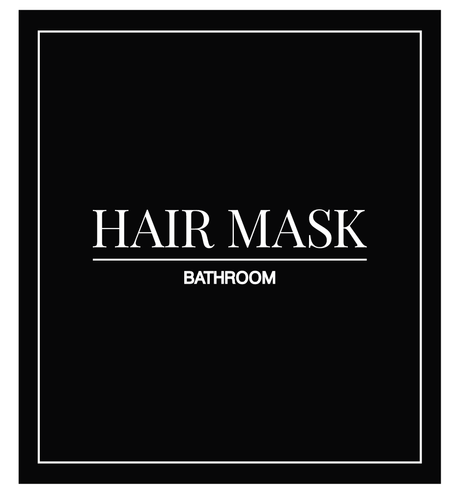 Hair Mask Label