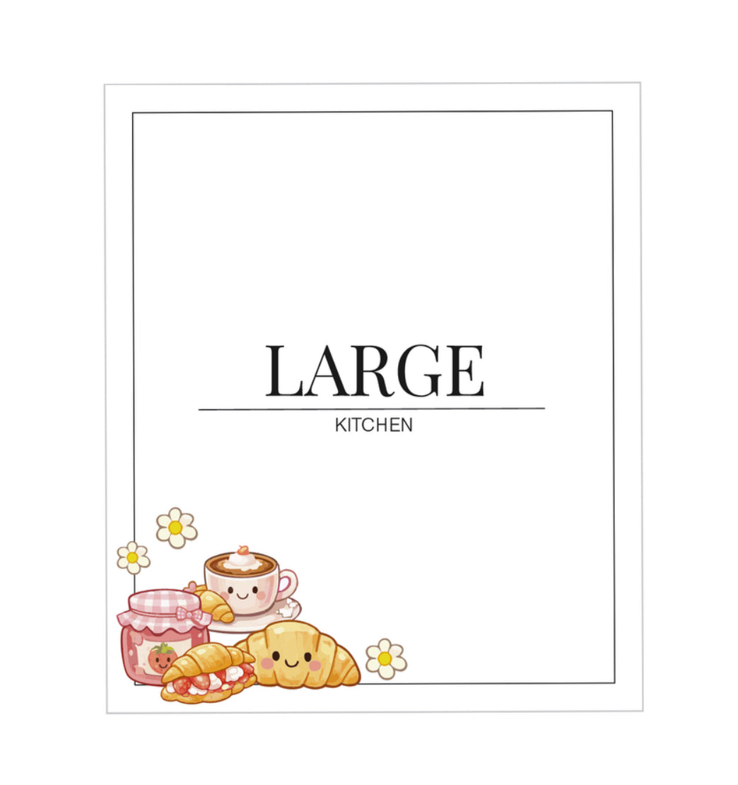 Large Custom Café Label