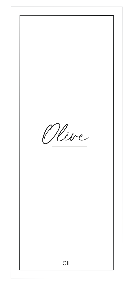 Olive Oil Label
