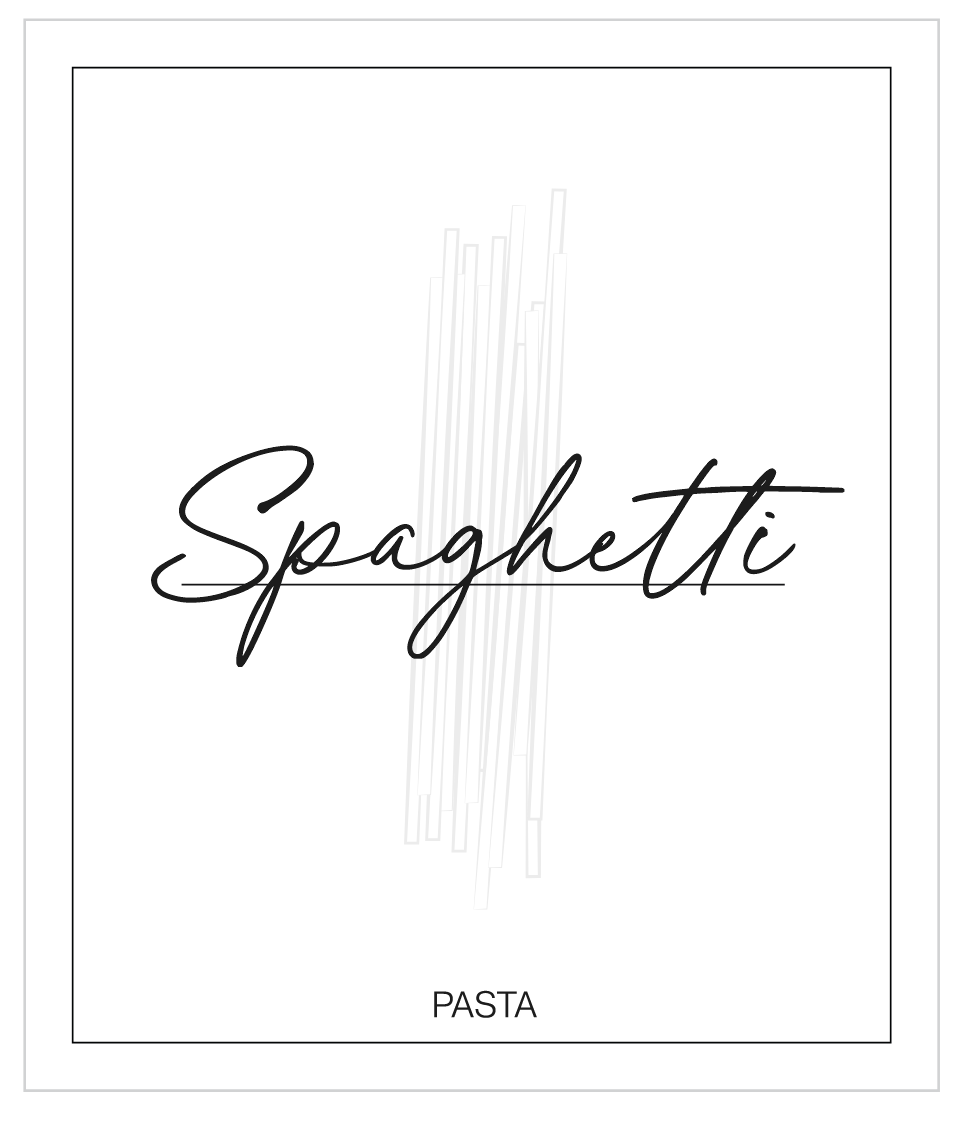 Spaghetti (Pasta) Label