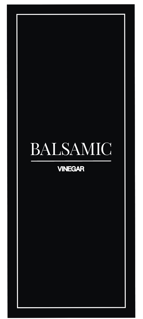 Balsamic Vinegar Label