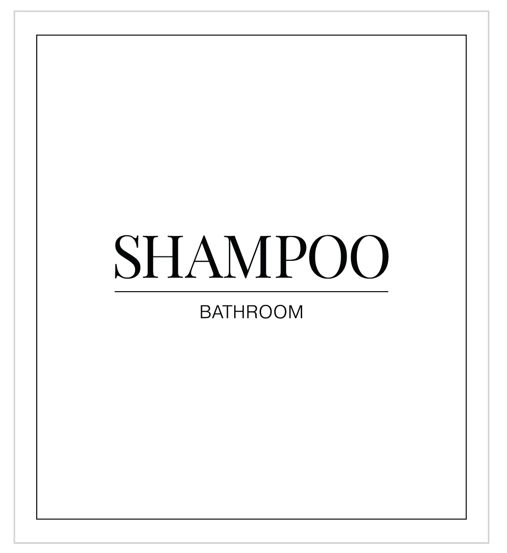 Shampoo Label
