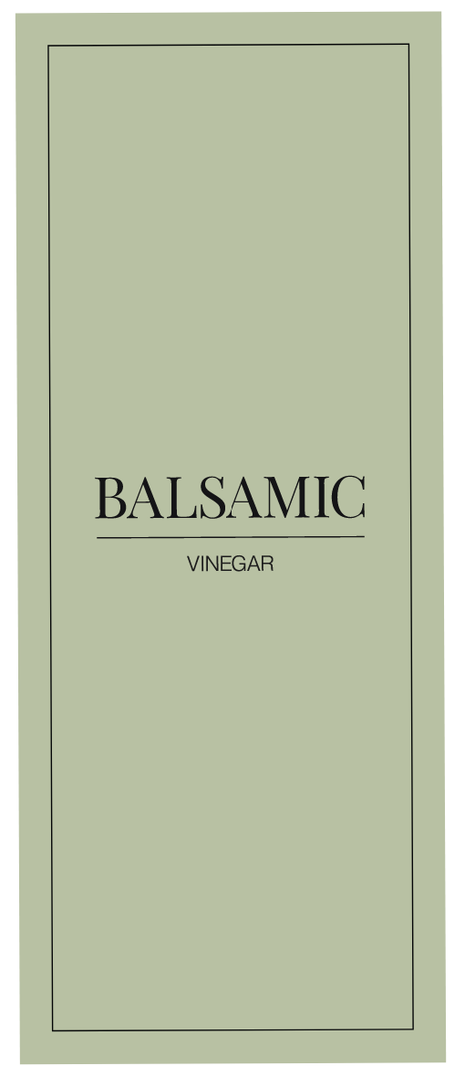 Balsamic Vinegar Label