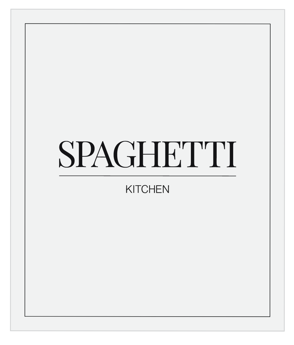 Spaghetti (Kitchen) Label