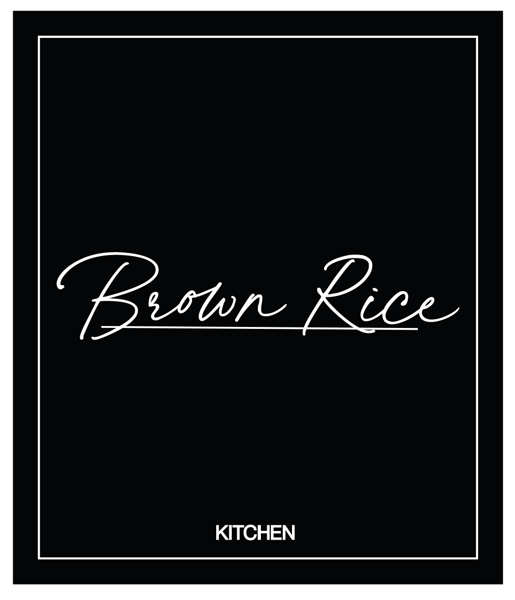 Brown Rice Label