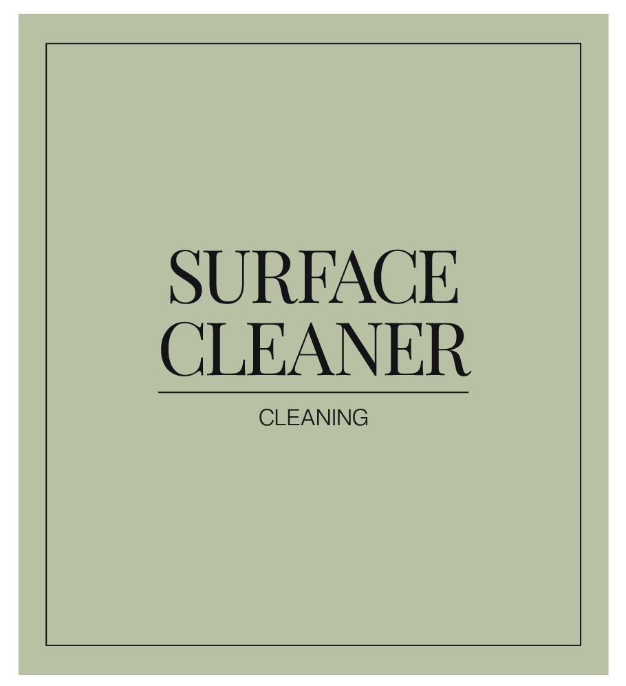 Surface Cleaner Label