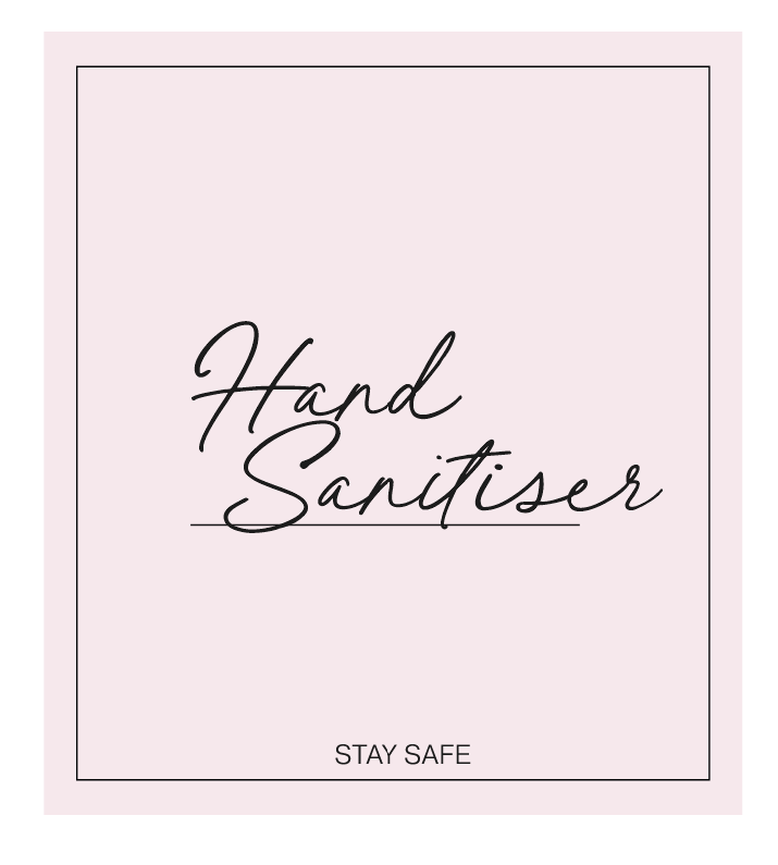 Hand Sanitiser Label