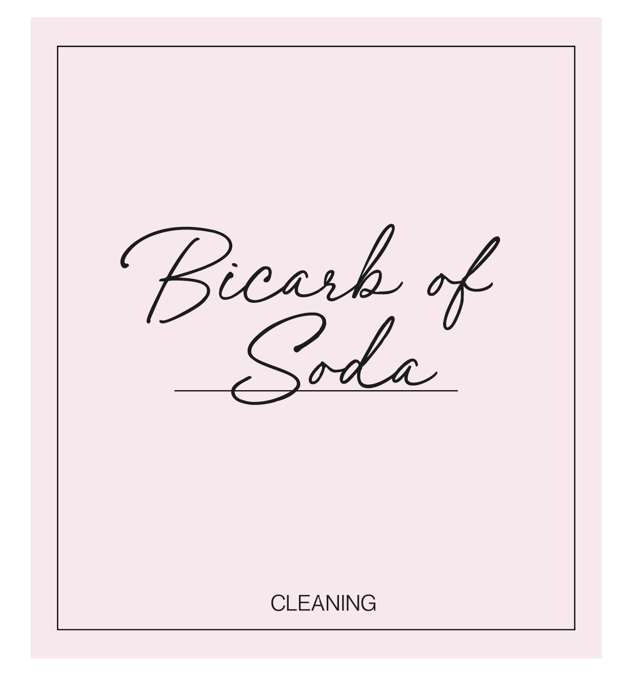 Bicarb Of Soda Label