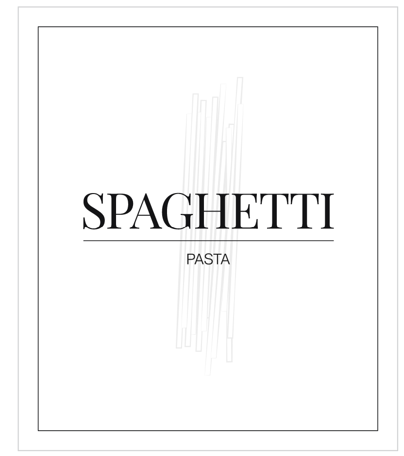 Spaghetti (Pasta) Label