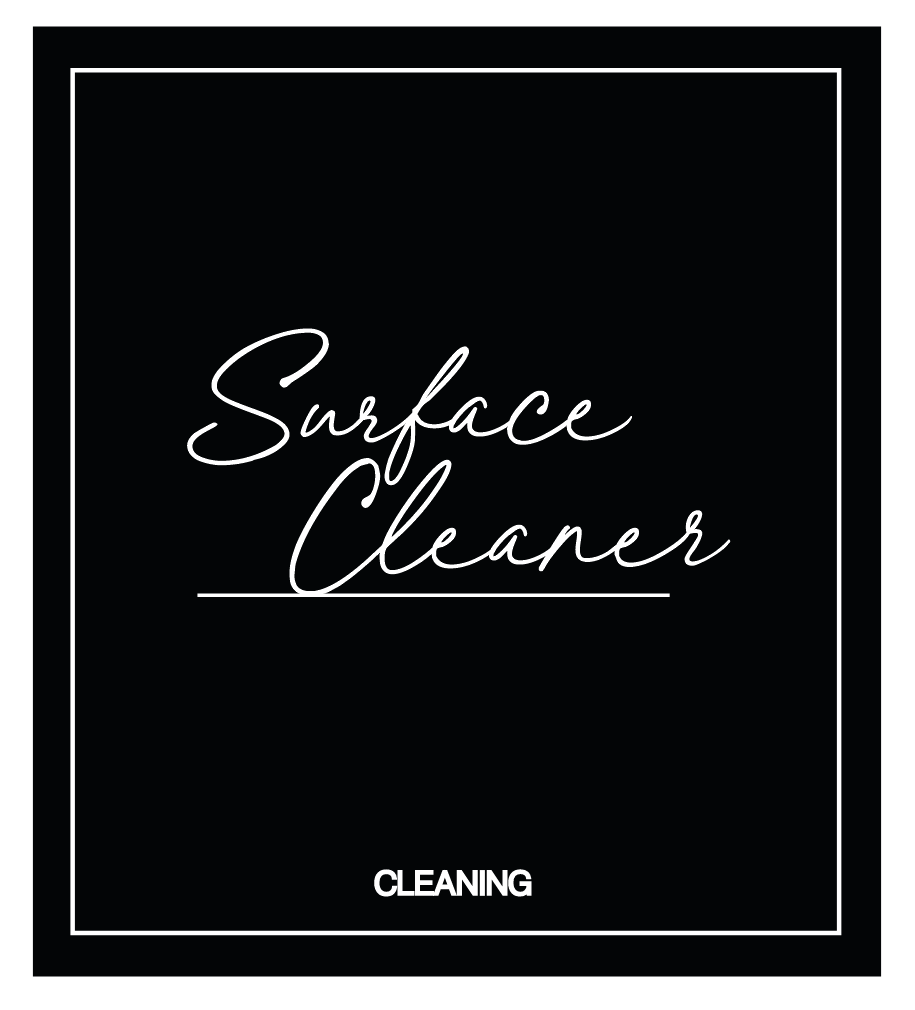 Surface Cleaner Label