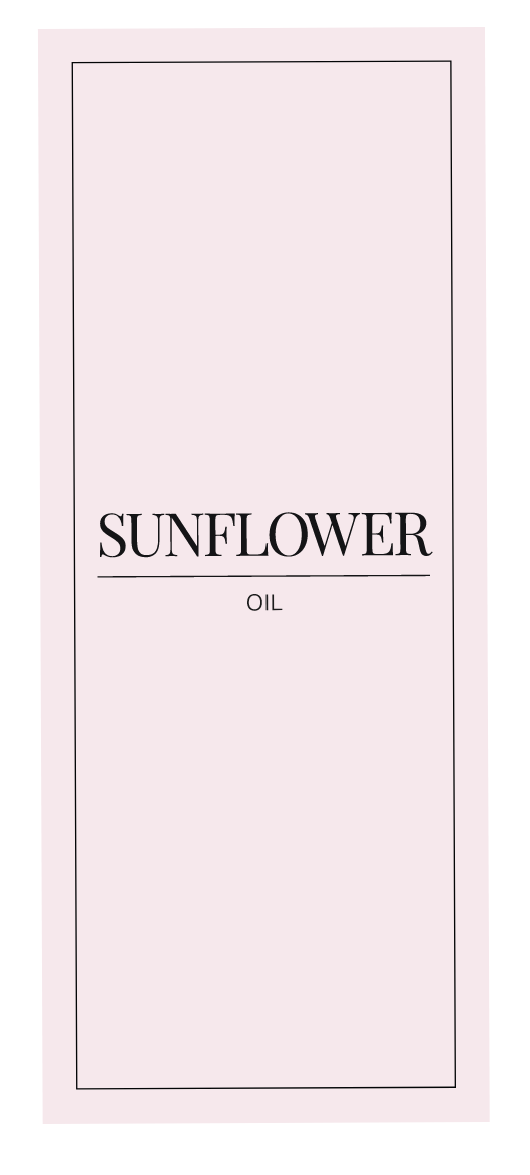 Sunflower Oil Label