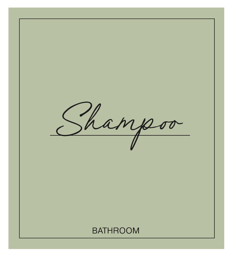 Shampoo Label