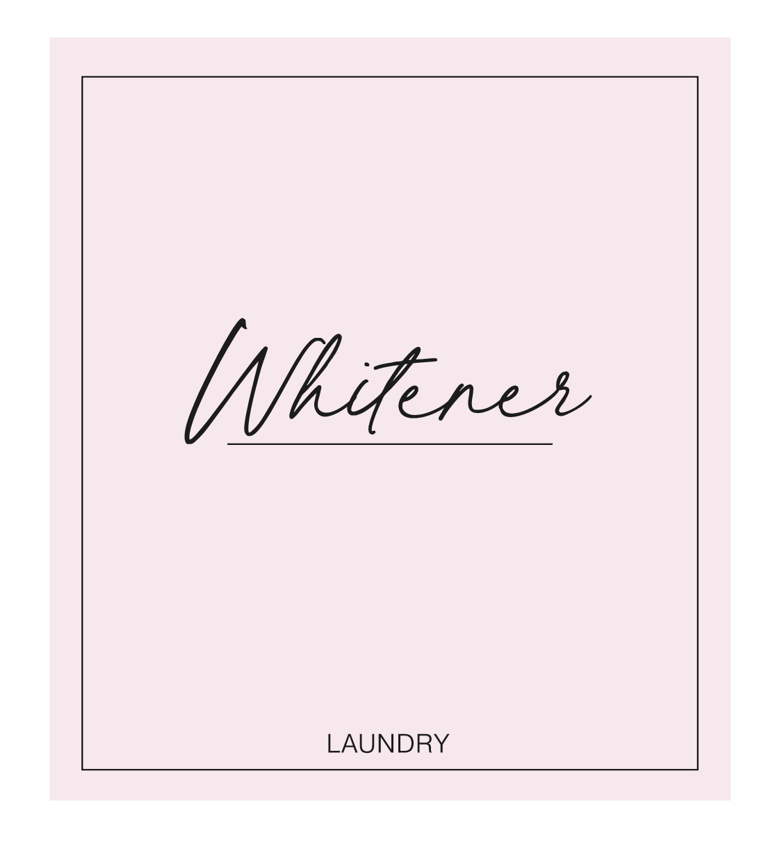 Whitener Label
