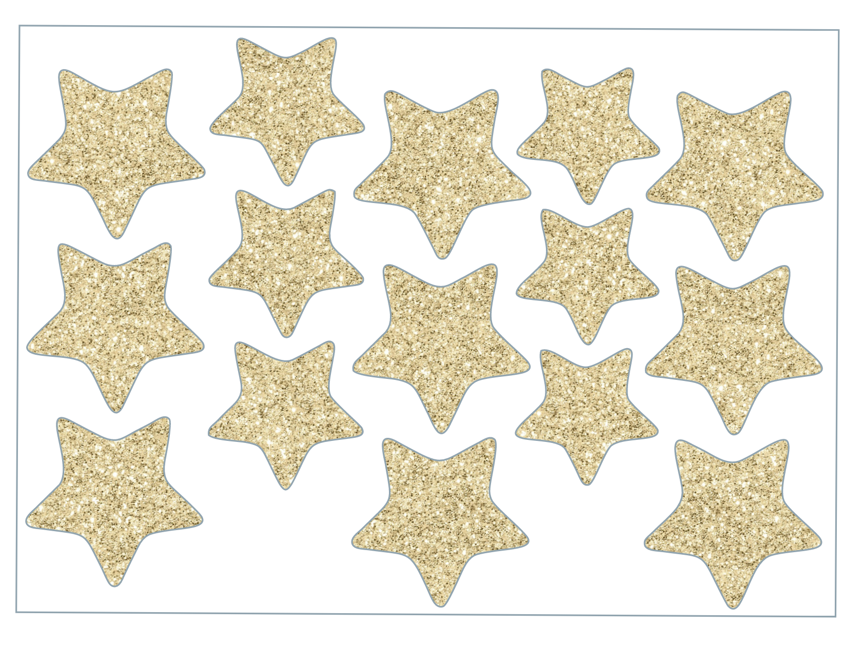 Gold Glitter Stars Icon Packs