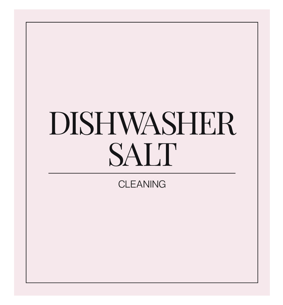 Dishwasher Salt Label