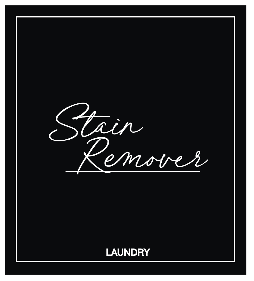 Stain Remover Label