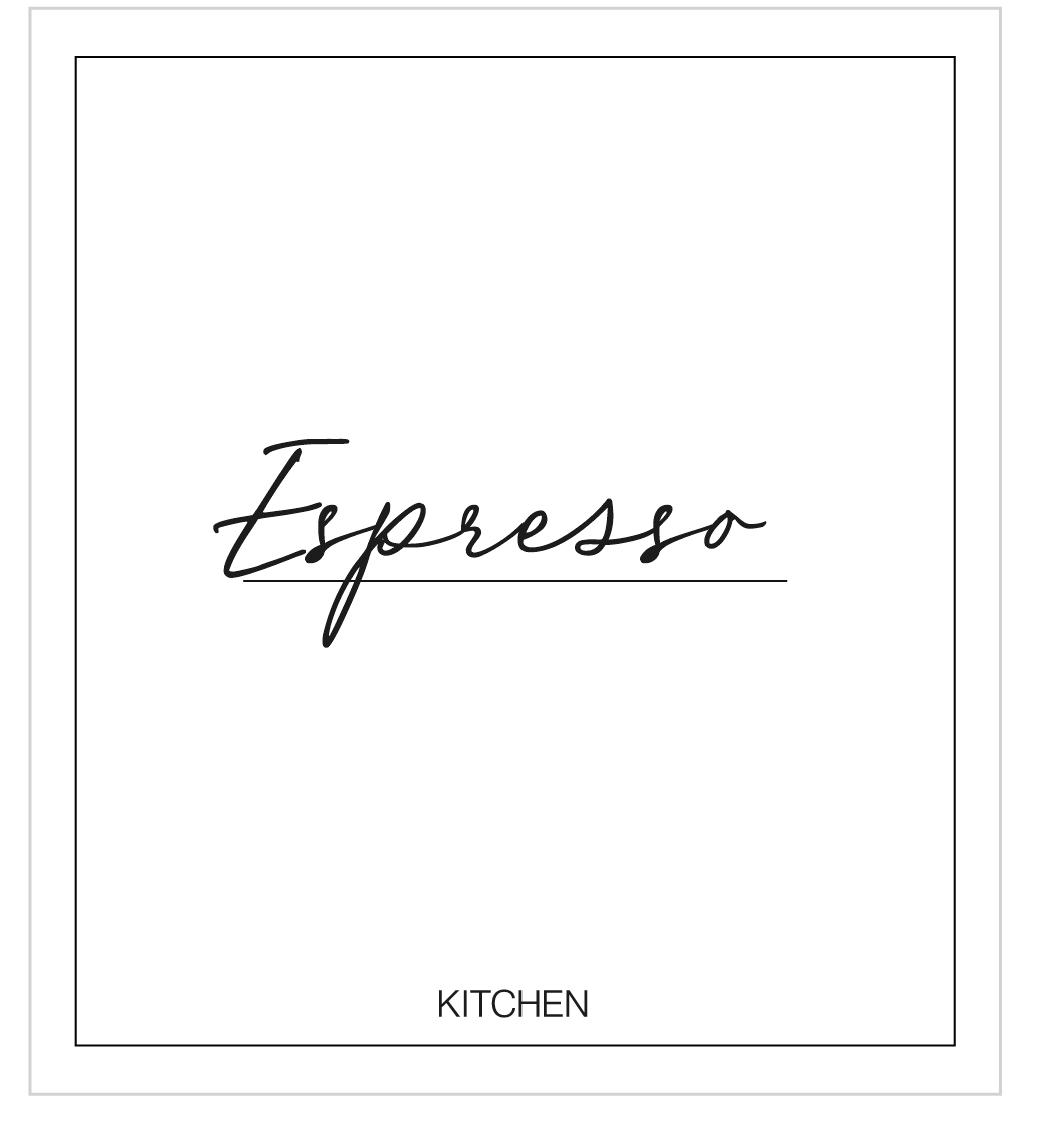 Espresso Label