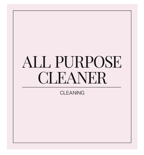 All Purpose Cleaner Label