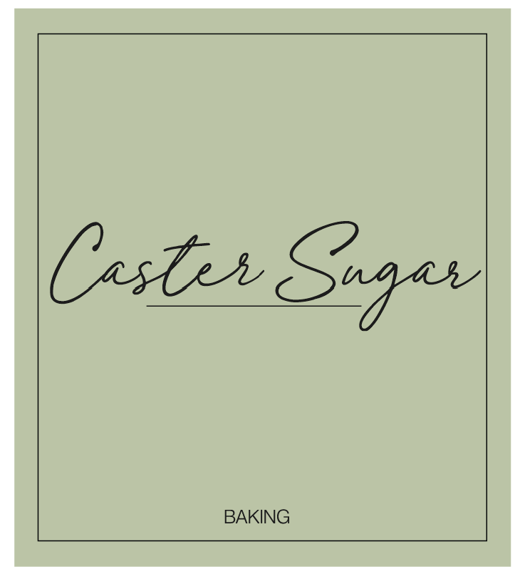 Caster Sugar Label