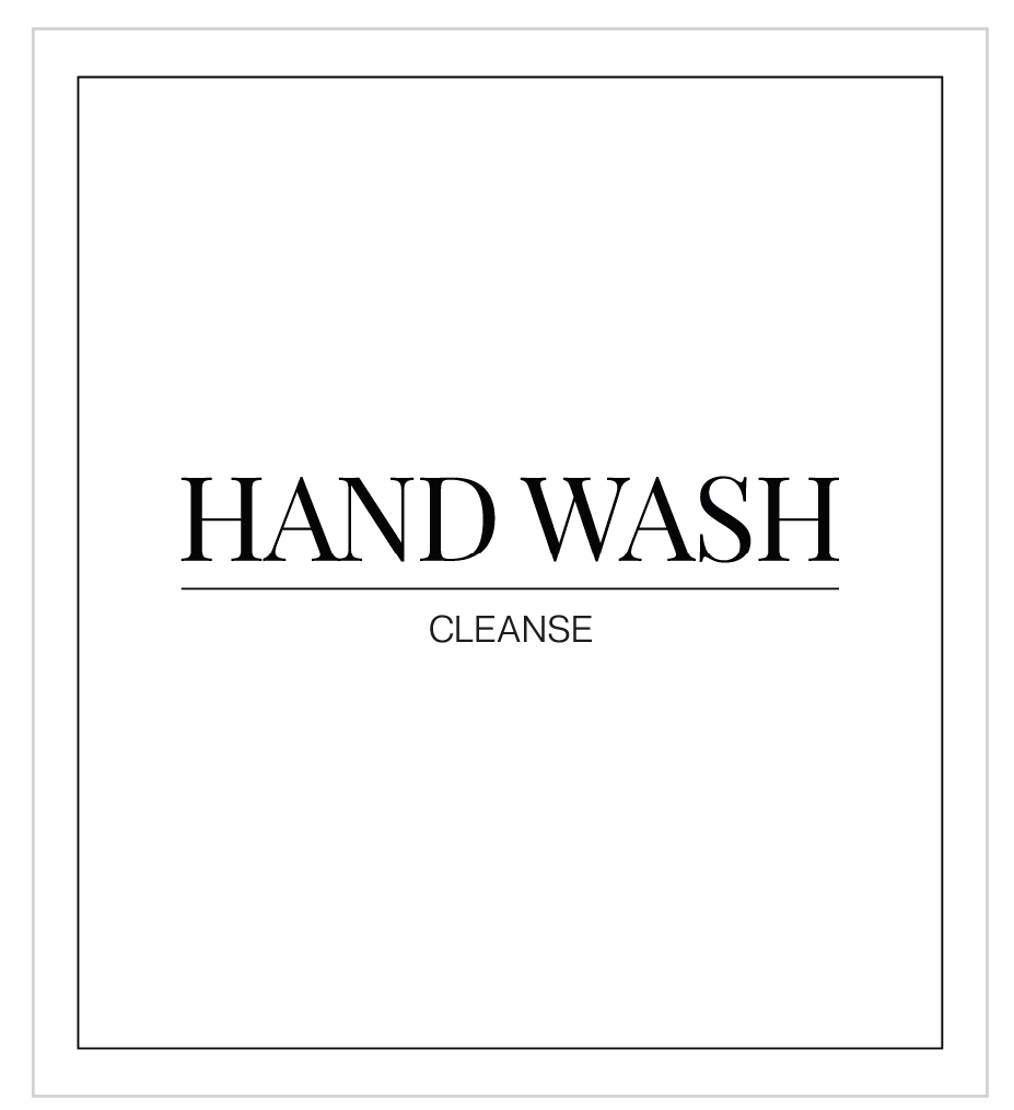 Hand Wash (Cleanse) Label