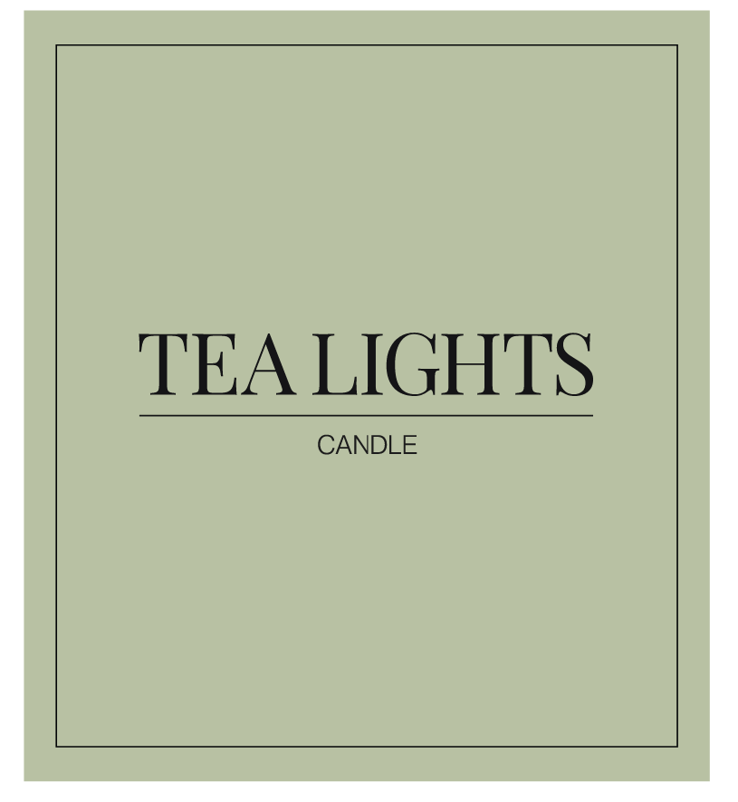 Tea Lights Label