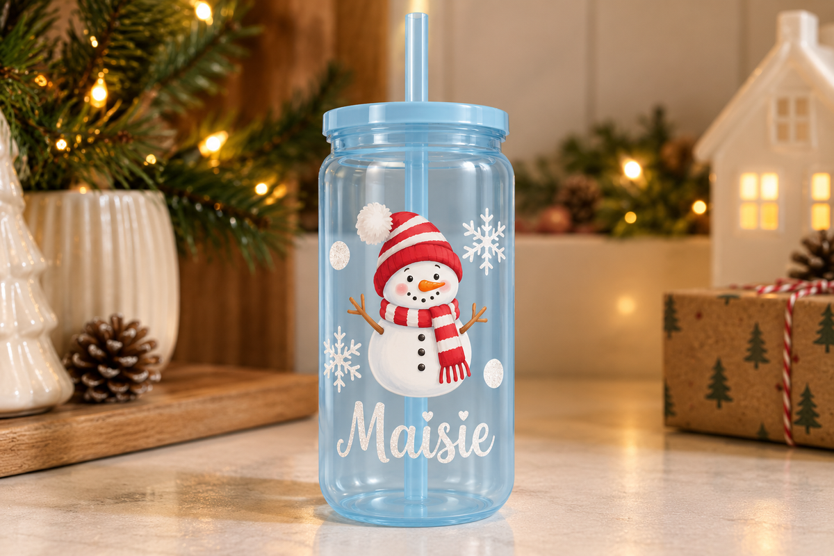 Personalised Snowman Cup