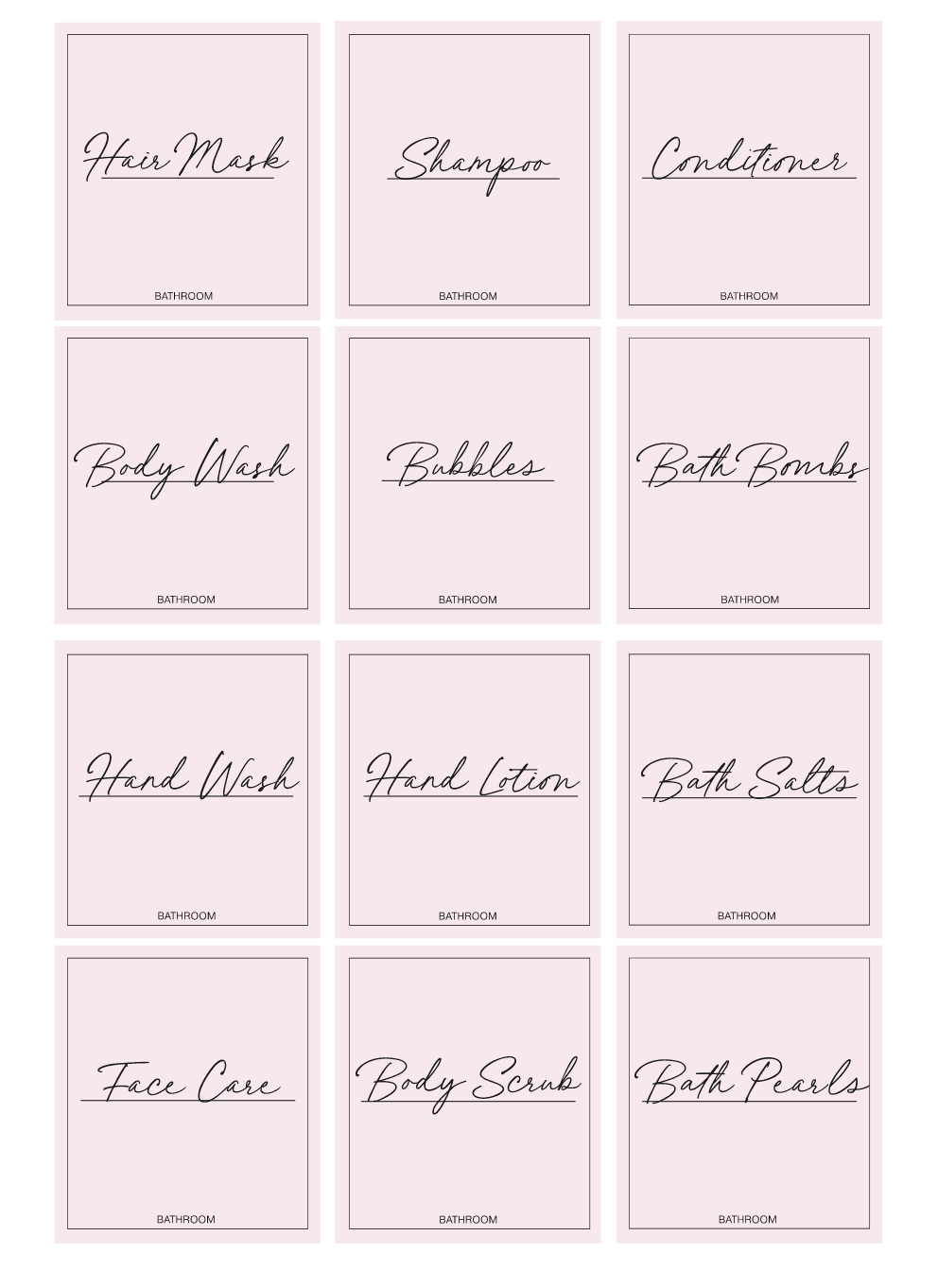 Minimalistic Bathroom Bundle