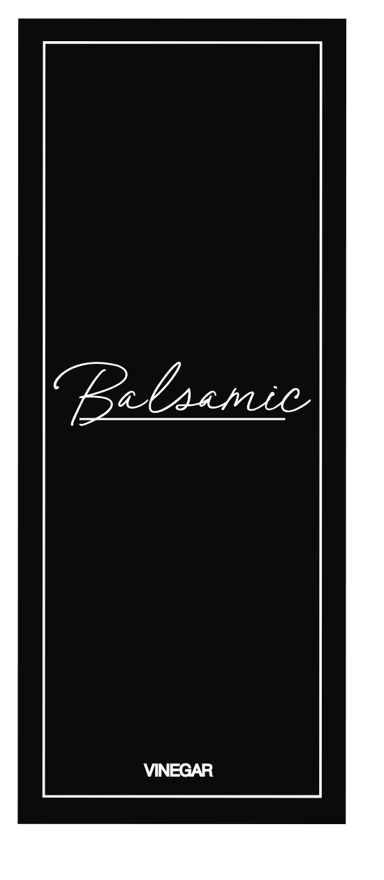 Balsamic Vinegar Label
