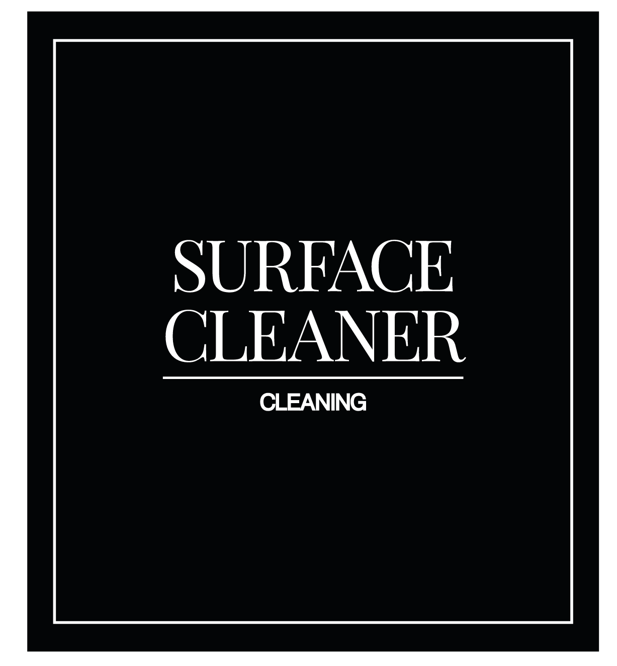 Surface Cleaner Label