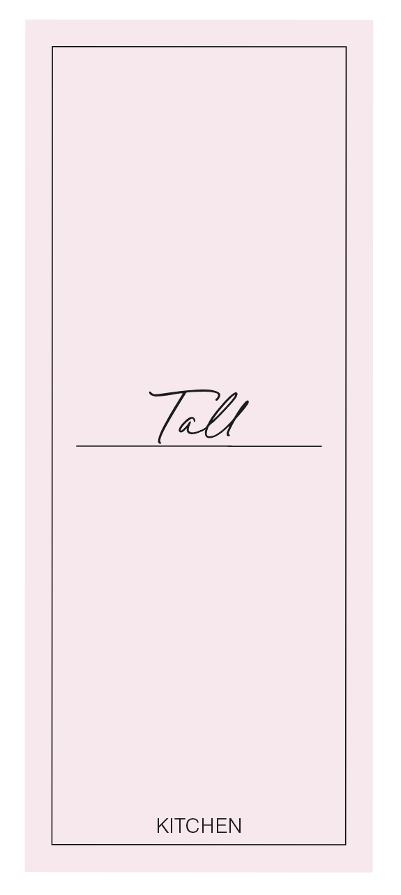 Tall Minimalist Custom Label