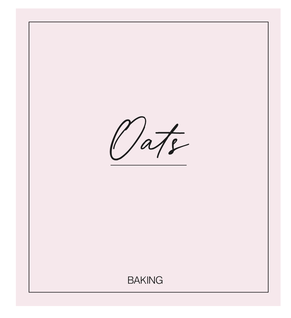 Oats (Baking) Label