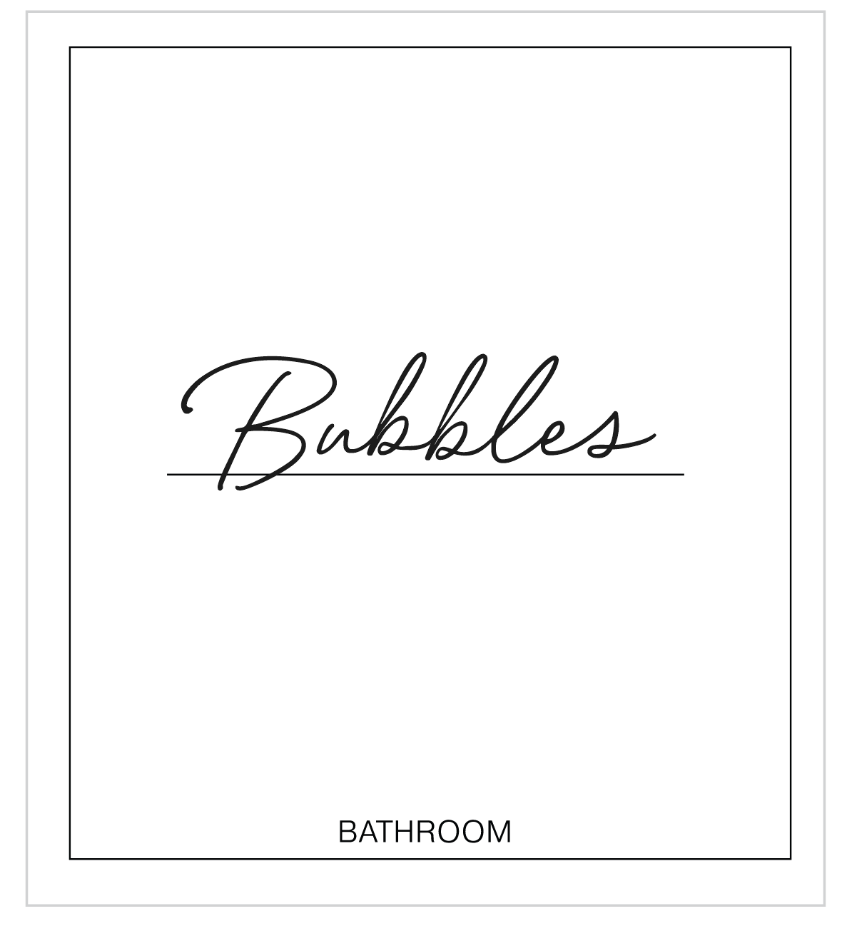 Bubbles Label