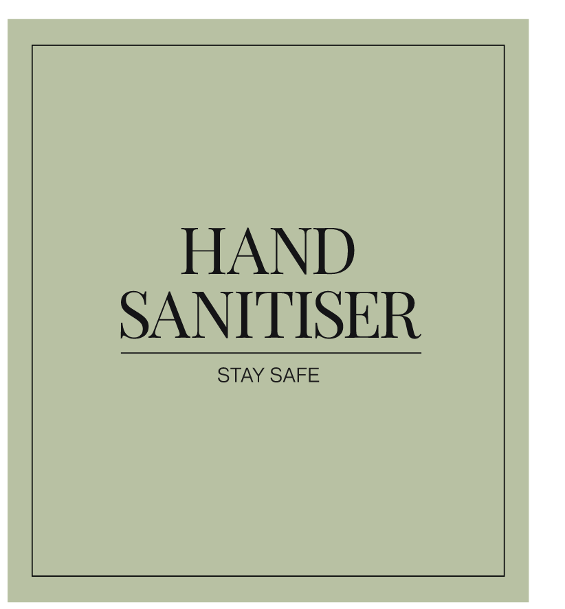 Hand Sanitiser Label