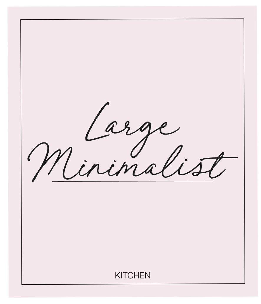 Large Minimalist Custom Label