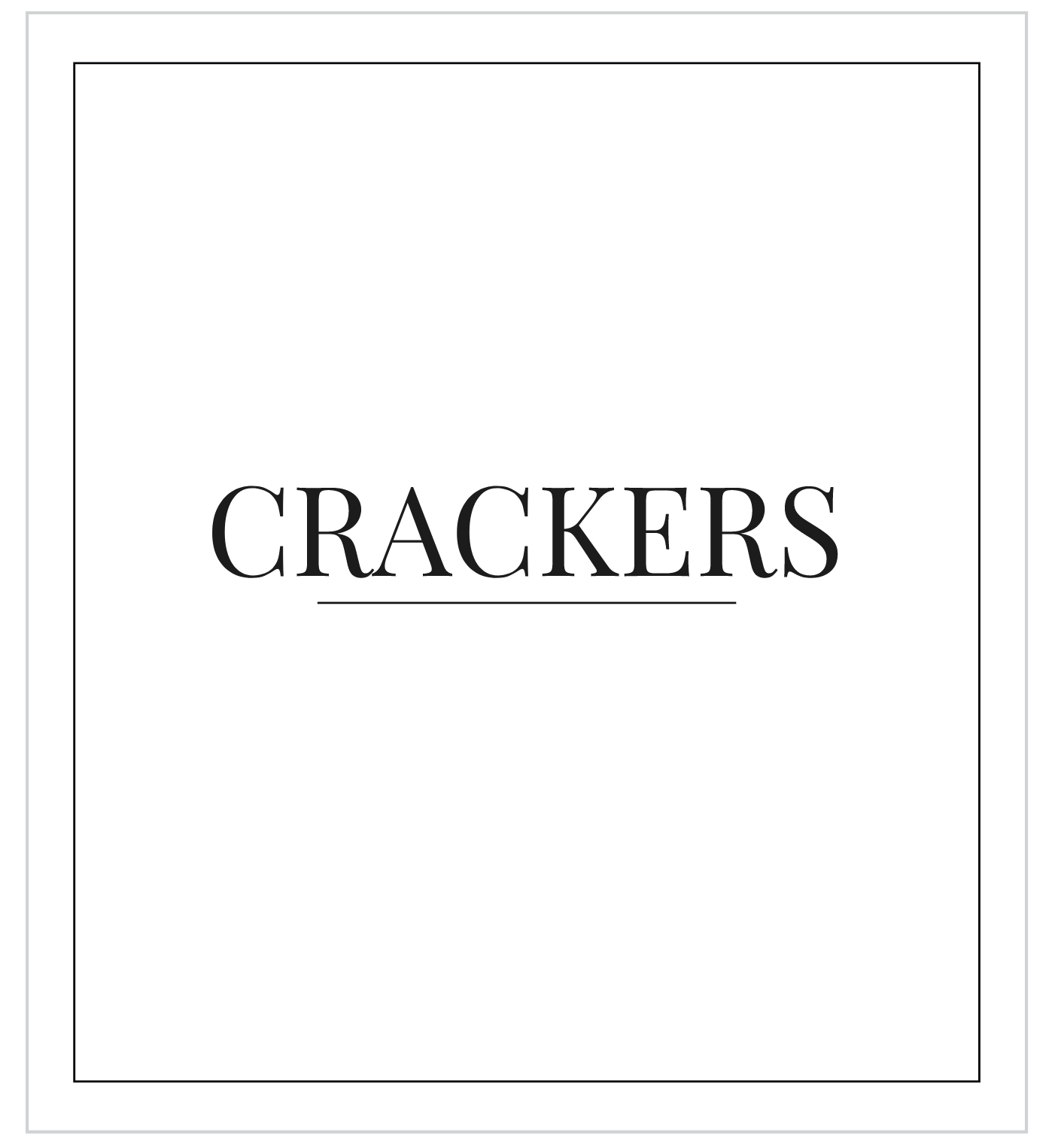 Crackers Label