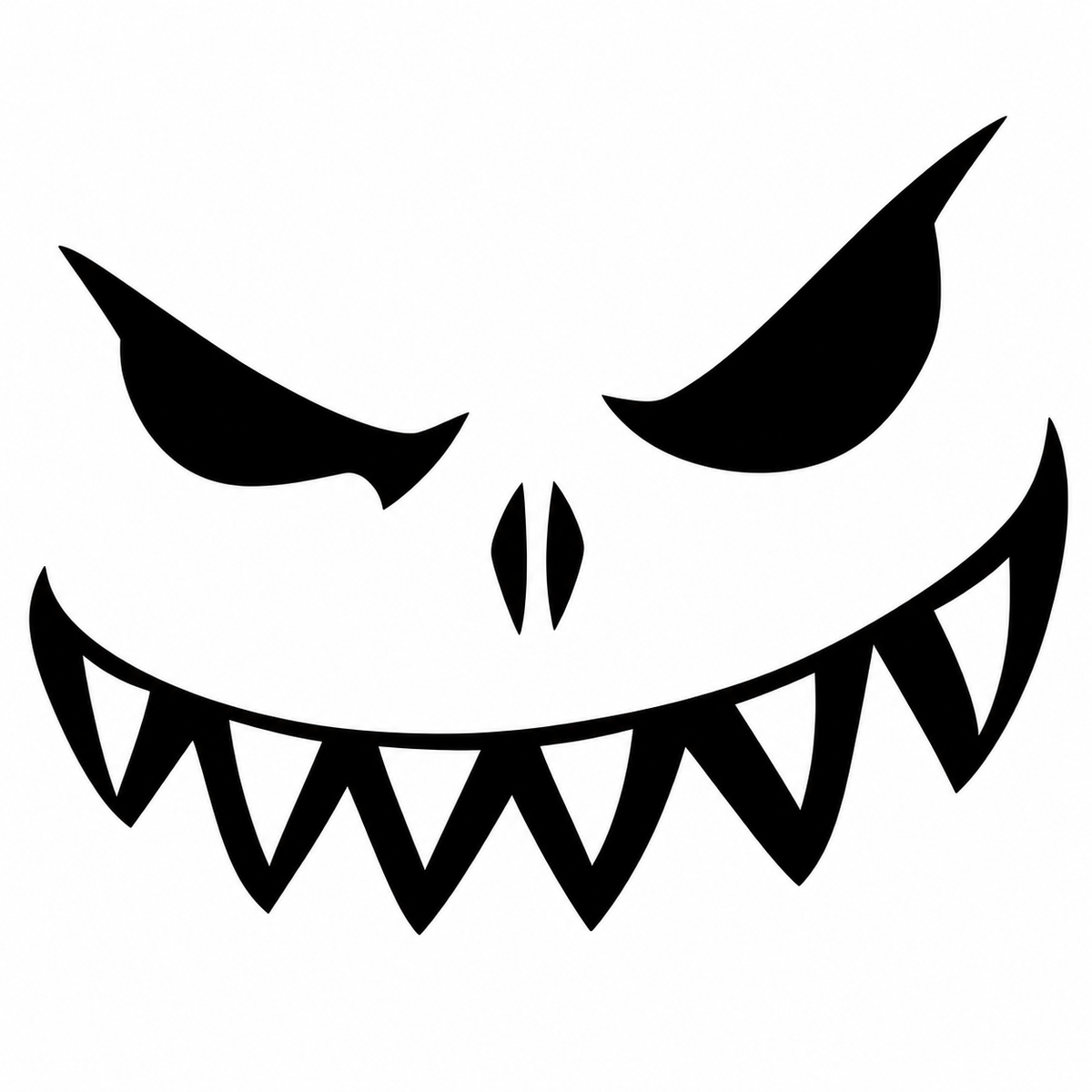 Scary Face Label