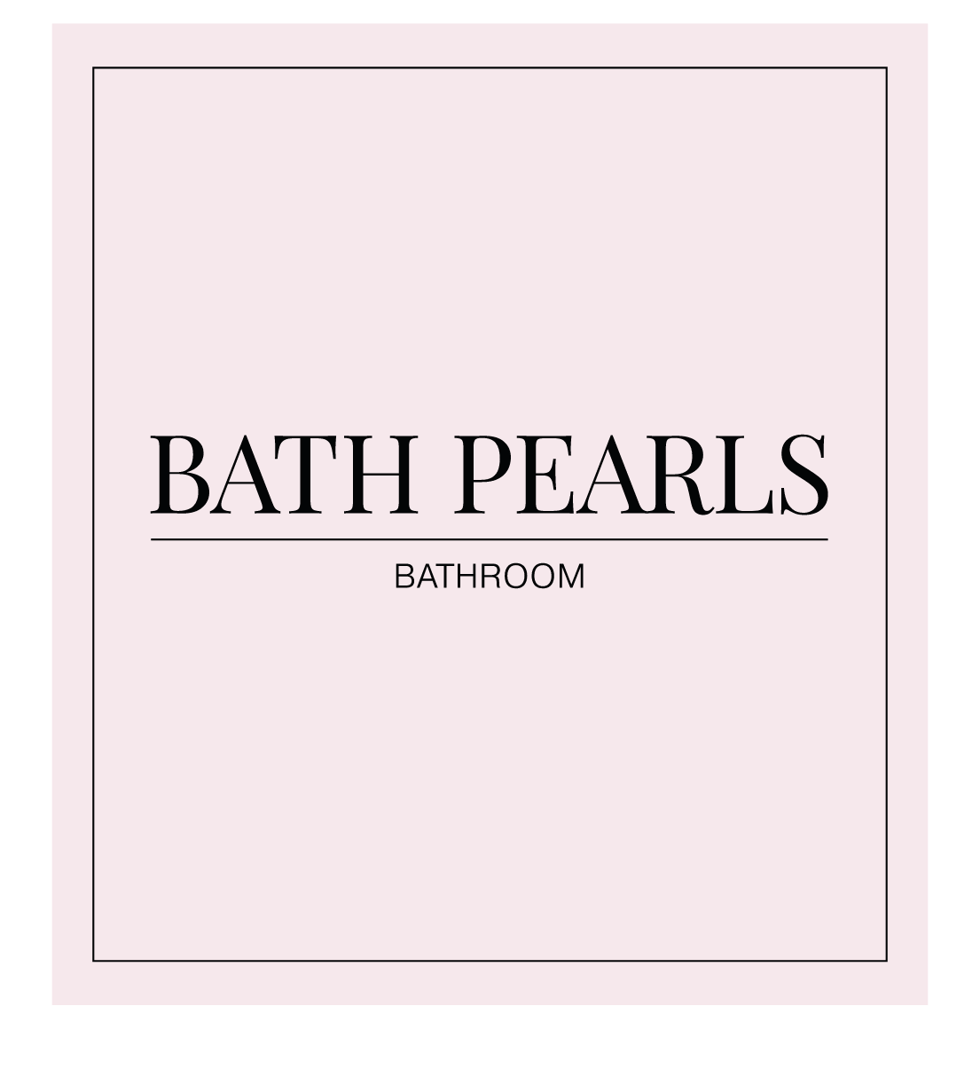Bath Pearls Label