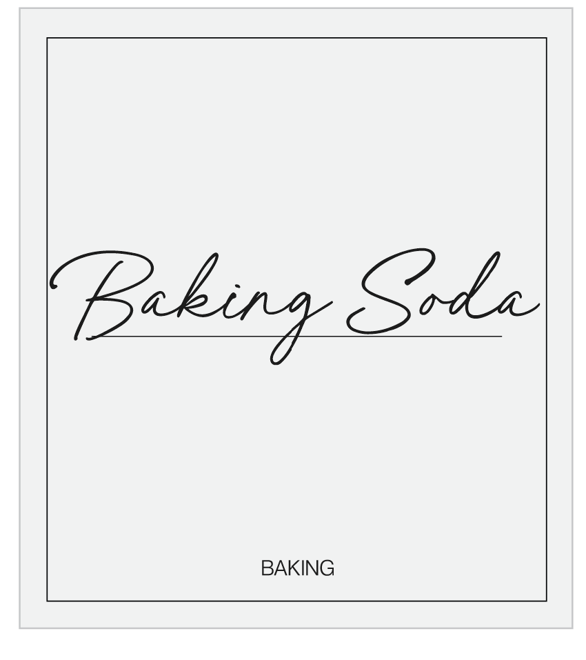 Baking Soda Label