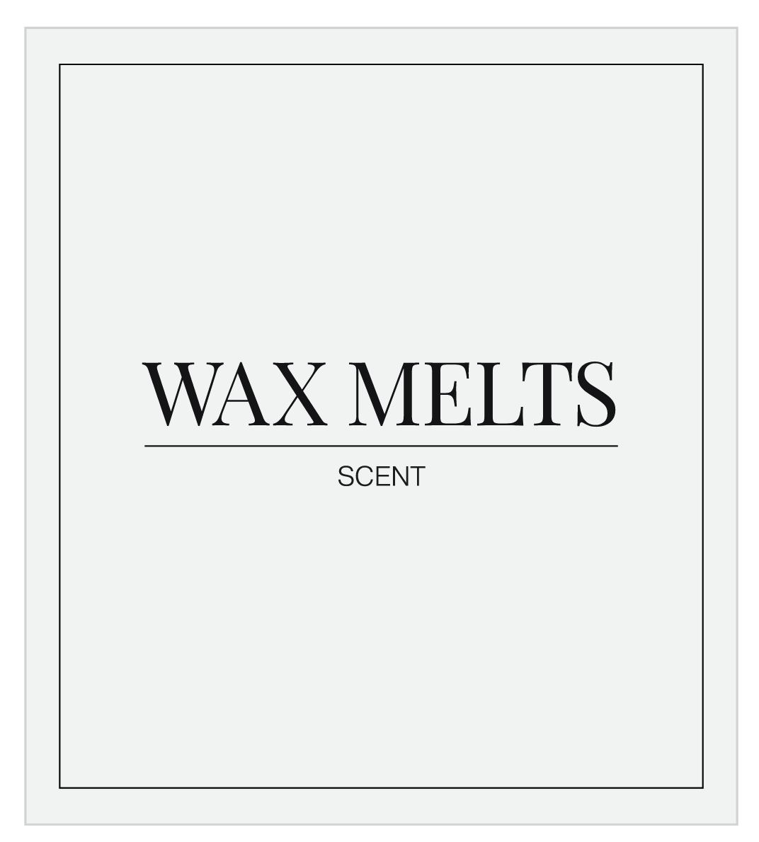 Wax Melts Label