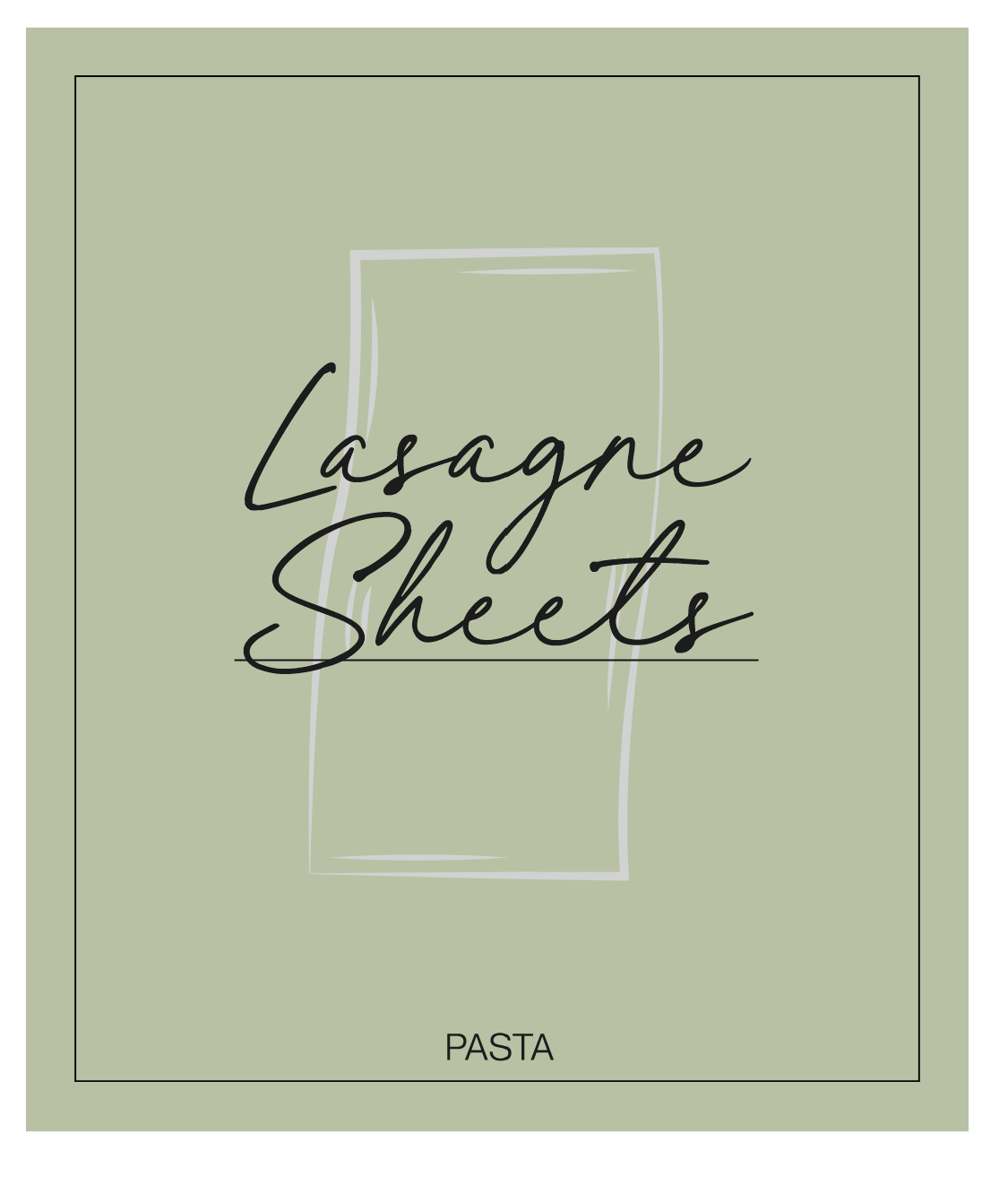 Lasagne Sheets Label