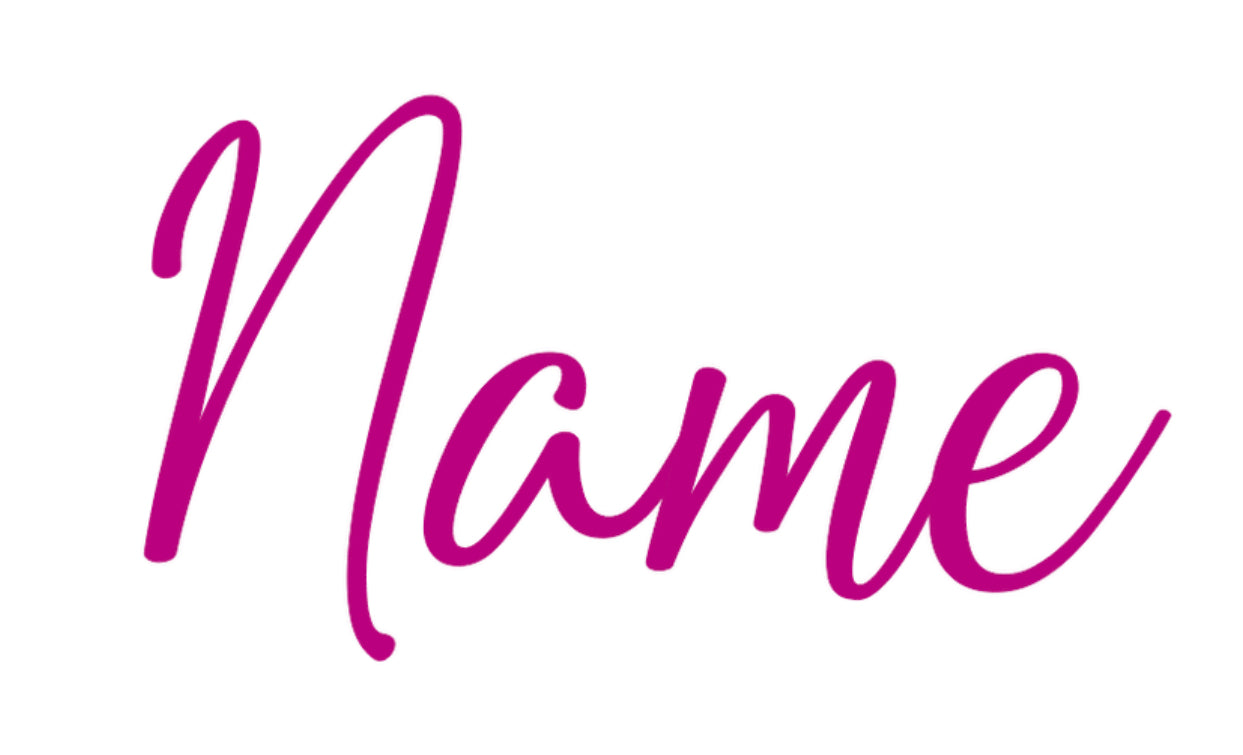 Leavers Name Only Label