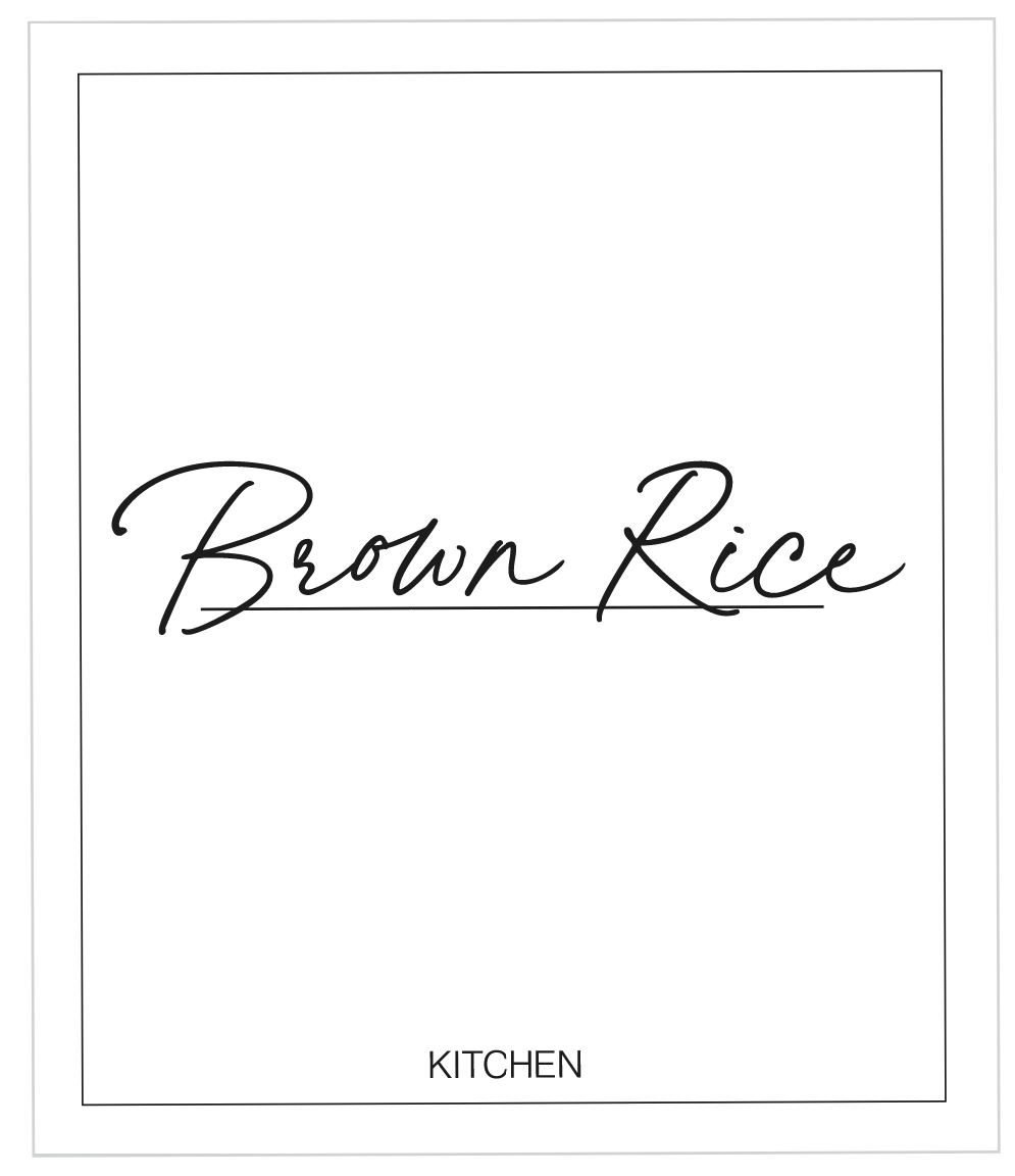 Brown Rice Label
