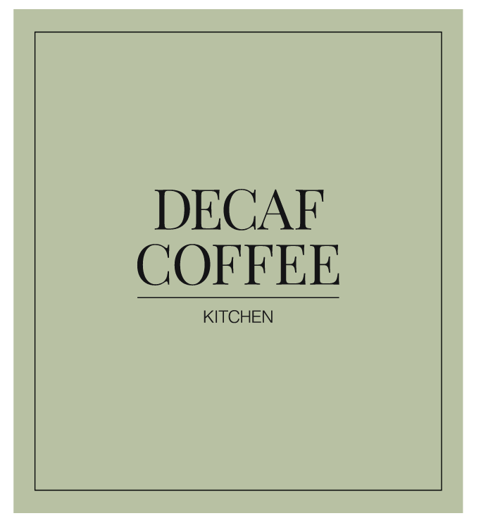 Decaf Coffee Label