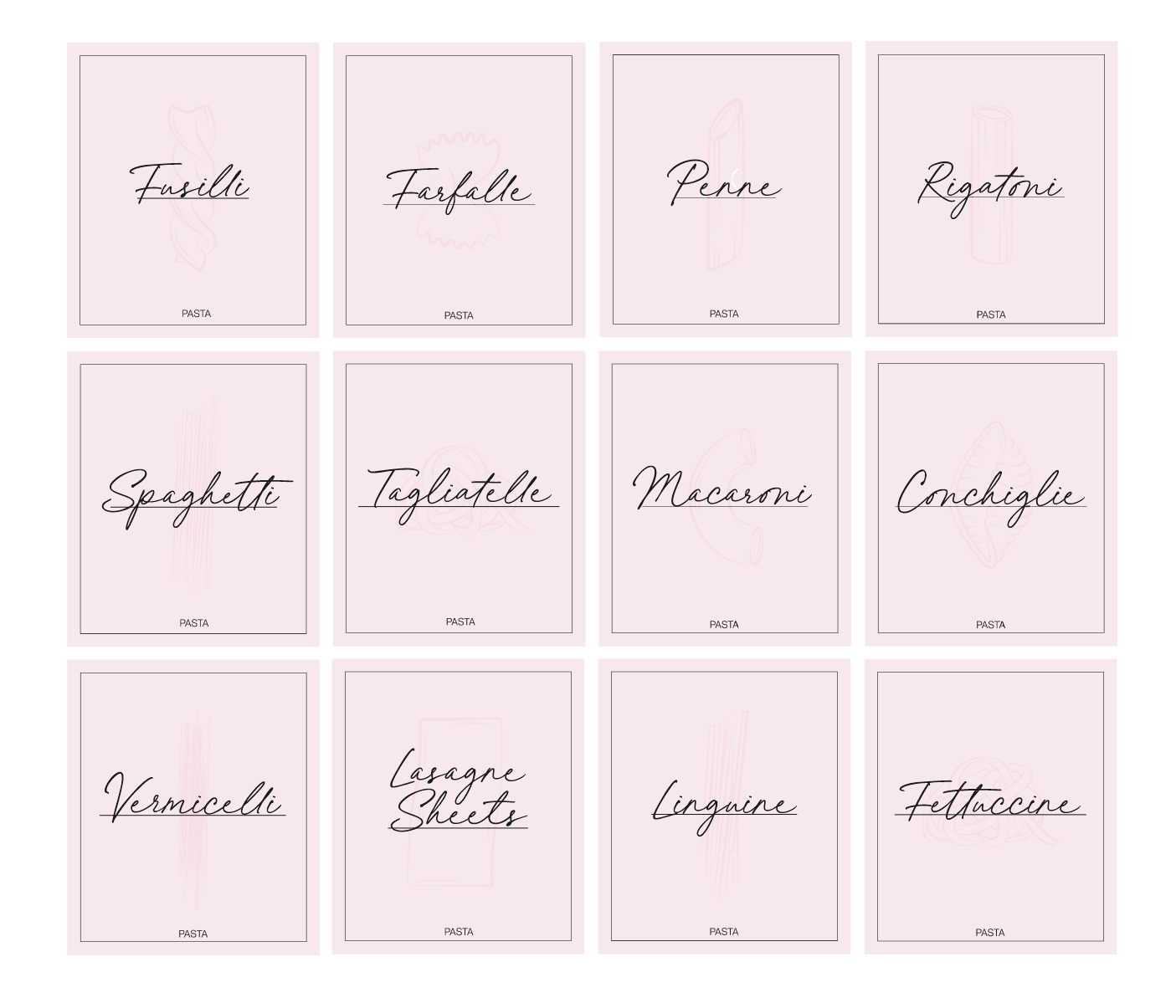 Minimalistic Pasta Bundle