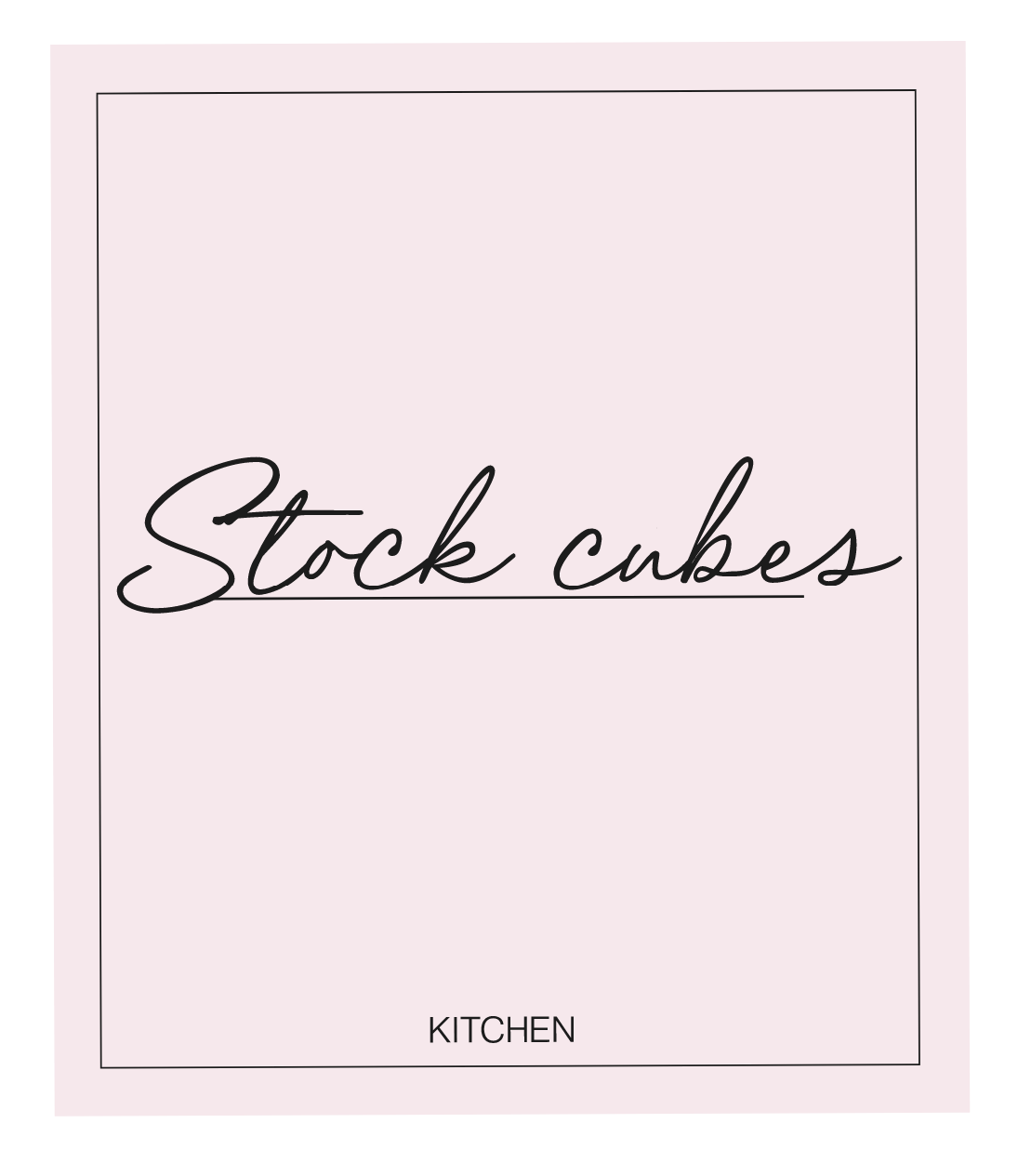 Stock Cubes Label