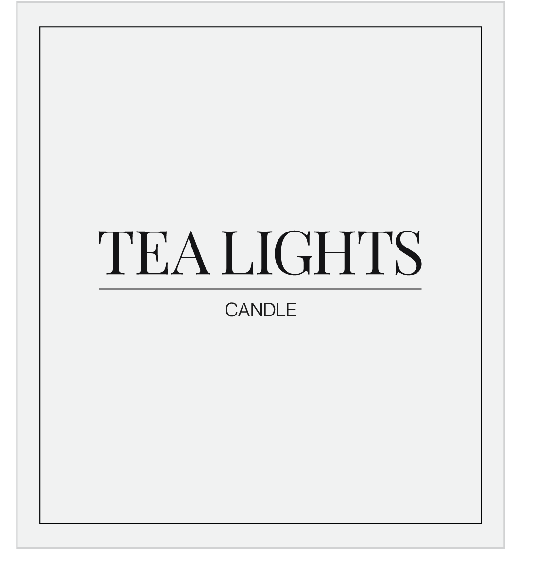 Tea Lights Label