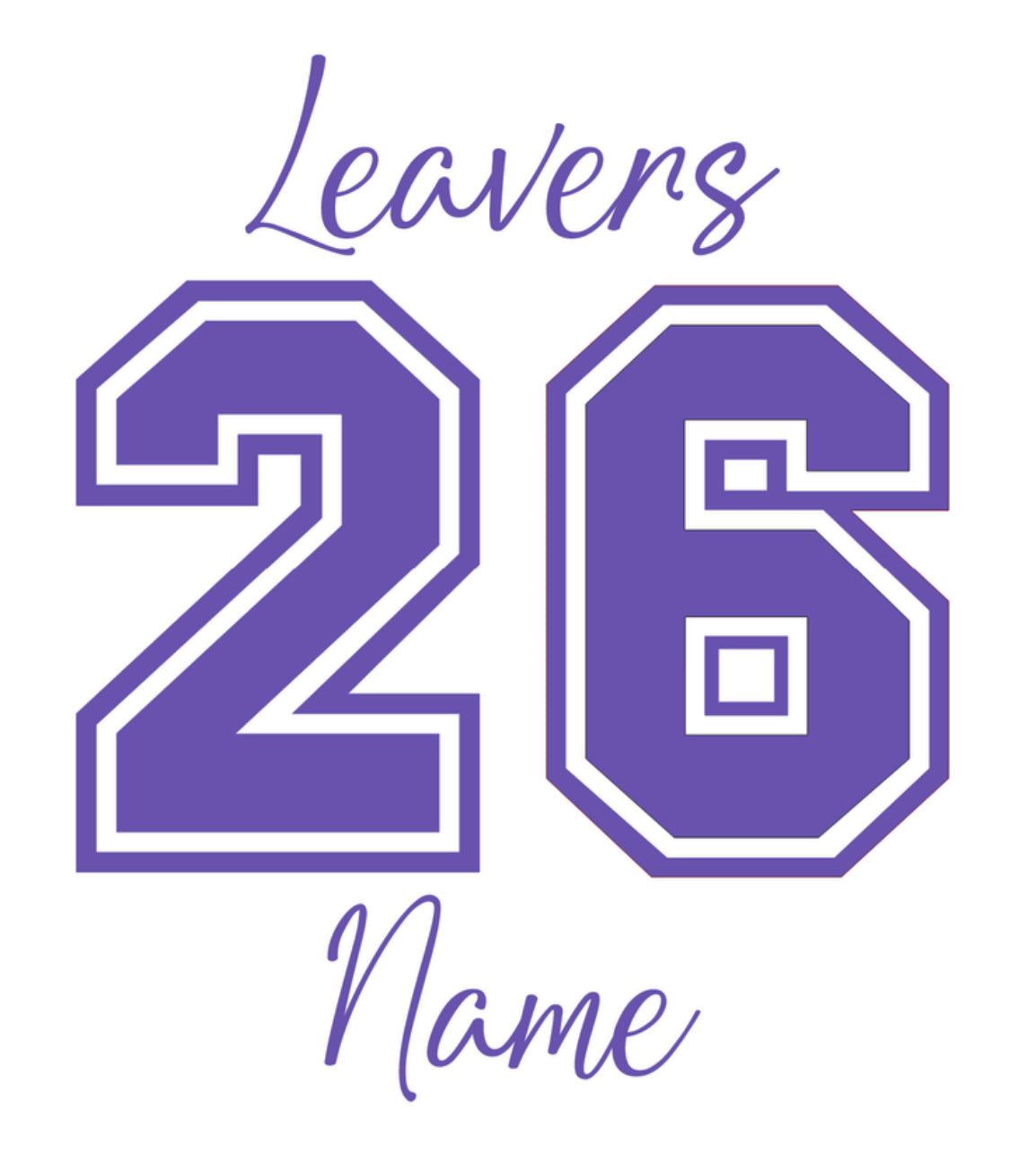 Leavers 26’ Name Label