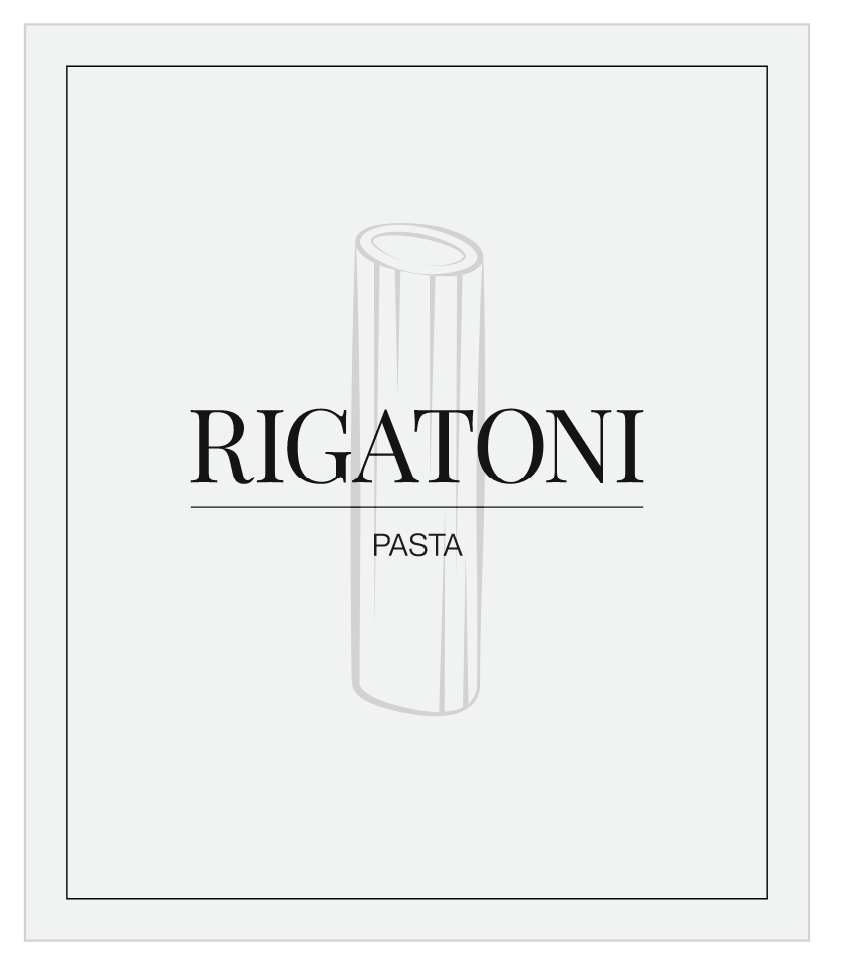 Rigatoni Label