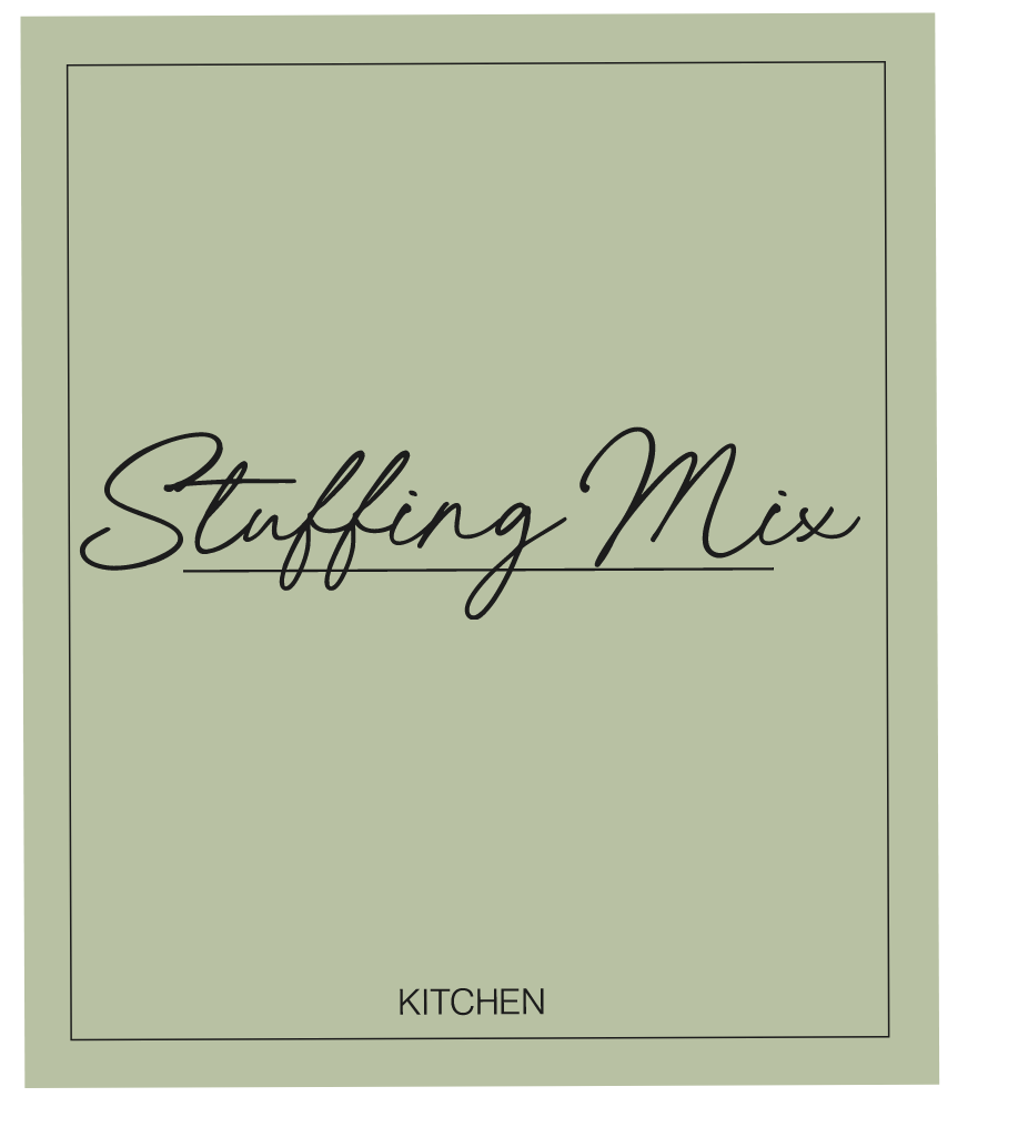 Stuffing Mix Label
