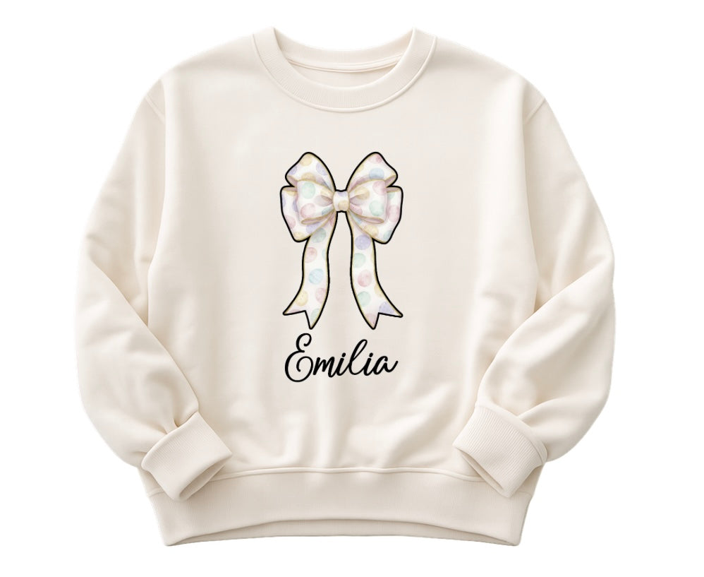 Pastel Bow Label (Iron On)